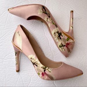 Ted Baker Kawaap Pink Floral Stiletto Heels